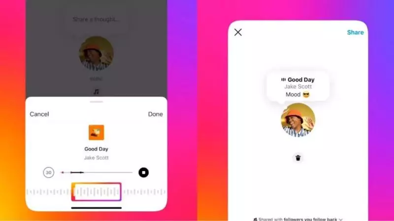 ig berbagi musik via DM