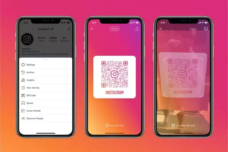 undang teman di grup ig QR code